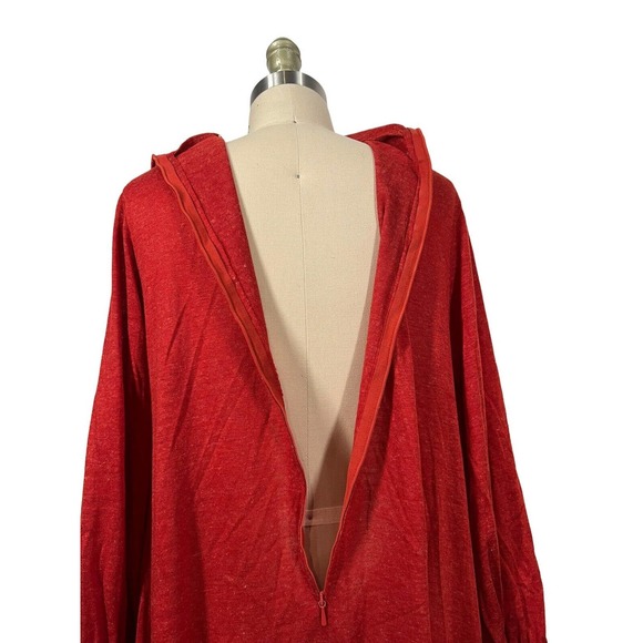 VTG Jersey Modeller SWEDEN Heathered Orange Mock Neck Swing Tent Dress - Picture 12 of 12